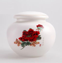 景德镇陶瓷小号手绘青花茶叶罐 传统工艺与现代实用的完美结合